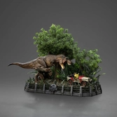 Jurassic park statuette 1/20 demi art scale t-rex chase 30 cm