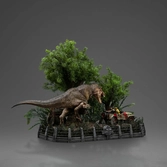 Jurassic park statuette 1/20 demi art scale t-rex chase 30 cm