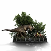 Jurassic park statuette 1/20 demi art scale t-rex chase 30 cm