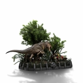 Jurassic park statuette 1/20 demi art scale t-rex chase 30 cm