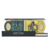 Harry potter - set 2 mini-mugs - serpentard & poufsouffle