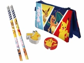 Pokemon - set de papeterie avec une trousse triple - 5pc