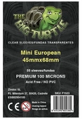 Mini european sleeve 48x71 funda transparente 55 ud the big turtle