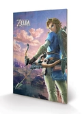 ZELDA BREATH OF THE WILD - Impression sur Bois 40X59 - Hyrule Scene
