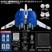 Genesis climber mospeada figurine diecast riobot 1/48 148 ab-01h tread 30 cm