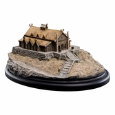 Le seigneur des anneaux statuette the golden hall of edoras 9 cm