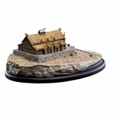 Le seigneur des anneaux statuette the golden hall of edoras 9 cm