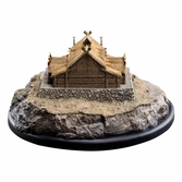 Le seigneur des anneaux statuette the golden hall of edoras 9 cm