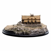 Le seigneur des anneaux statuette the golden hall of edoras 9 cm