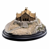 Le seigneur des anneaux statuette the golden hall of edoras 9 cm