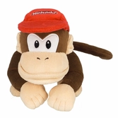 Super mario - diddy kong - peluche 21cm