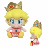 Super mario - baby peach - peluche 18cm