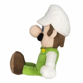 Super mario - luigi de feu - peluche 23cm