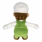 Super mario - luigi de feu - peluche 23cm