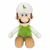 Super mario - luigi de feu - peluche 23cm