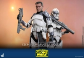 Star wars: the clone wars figurine 1/6 clone commander wolffe 30 cm