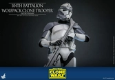 Star wars the clone wars figurine 1/6 104th battalion wolfpack clone trooper deluxe version 30 cm
