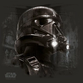 STAR WARS ROGUE ONE - Canvas 40X40 - Death Trooper Black