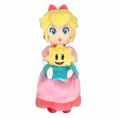 Princess peach show time - peach & stella - peluche 25cm