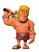 The world of clash figurine minix clash of clans barbare 12 cm