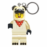 Lego minifigures porte-clés lumineux pug 8 cm