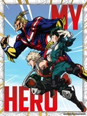 My hero academia - deku, bakugo & all might - golden poster 30x40cm