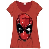 DEADPOOL - MARVEL T-Shirt Head - GIRL (XL)