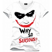 BATMAN - T-Shirt Joker Why so Serious - White (XXL)