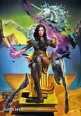 The witcher iii: wild hunt game art chronicles puzzle yennefer inspired by salvador dali (1000 pièces)
