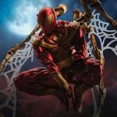 Marvel statuette art scale deluxe 1/10 spider-man iron armor comics (ccxp exclusive 2024) 24 cm