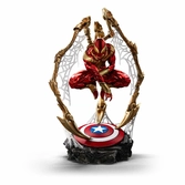 Marvel statuette art scale deluxe 1/10 spider-man iron armor comics (ccxp exclusive 2024) 24 cm