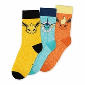 Pokémon pack 3 chaussettes Évoli evolution 43-46