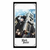 Black butler: public school arc serviette de bain ciel & sebastian 150 x 75 cm