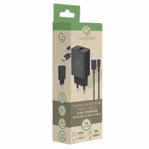 Embout secteur usb avec câble charge et data type-c / 2,4a - 1m - noir