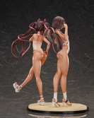 Taimanin rpg set 2 statuette pvc 1/6 adult yukikaze and young yukikaze swimsuits ver. 28 cm