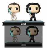 Star wars pack 2 pop! movie moments vinyl bobble head kylo & rey 9 cm