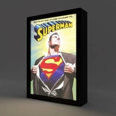 Superman - cadre lumineux led 28x20x5cm