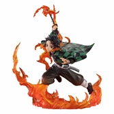 Tanjiro kamado kyojuro rengokus sword guard version figura 19,5 cm demon slayer kimetsu no yaiba figuarts zero