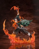 Tanjiro kamado kyojuro rengokus sword guard version figura 19,5 cm demon slayer kimetsu no yaiba figuarts zero
