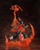 Tanjiro kamado kyojuro rengokus sword guard version figura 19,5 cm demon slayer kimetsu no yaiba figuarts zero