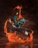 Tanjiro kamado kyojuro rengokus sword guard version figura 19,5 cm demon slayer kimetsu no yaiba figuarts zero