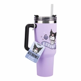 Kuromi - mug de voyage xl 1200ml avec paille