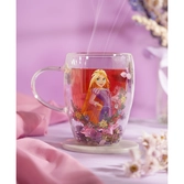 Disney princesses - raiponce - verre avec fleurs sechées
