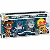 Five nights at freddy's pack 4 figurines pop! tv vinyl twisted ones 9 cm
