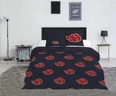 Naruto shippuden - parure de lit 240x220cm + 2x65x65cm - akatsuki