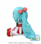 Character vocal series 01: hatsune miku peluche fuwa petit hatsune miku x love and berry dress up and dance! lovely strawberry 4