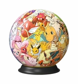 Pokémon puzzle 3d puzzle-ball kanto region (73 pièces)