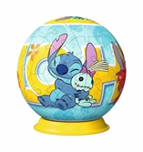 Disney stitch puzzle 3d puzzle-ball stitch (73 pièces)