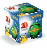 Pokémon puzzle 3d pokéballs: sombre ball (55 pièces)