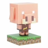 Minecraft - cochon - lampe icon 11cm